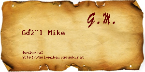 Gál Mike névjegykártya